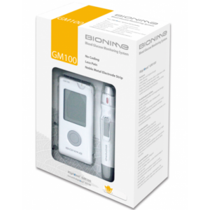 Bionime 100 Blood Glucose Monitor with 10 test strips – White Price in BD