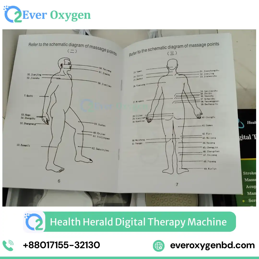 Health Herald Digital Therapy Machine with 8 Acupuncture Full Body Massager Price in BD