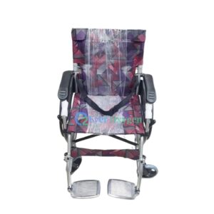 Lightweight Aluminum Folding Travel Wheelchair with Foldable Back BD