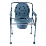 Foldable Commode Chair Height Adjustable Potty Toilet Seat – Without Wheel