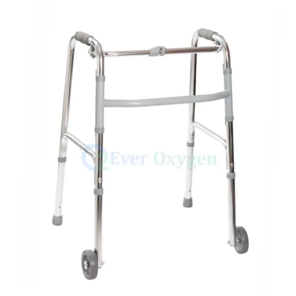 Lightweight Folding Patient Walker with Front Wheels Bangladesh