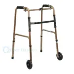 Lightweight Folding Patient Walker with Front Wheels Bangladesh