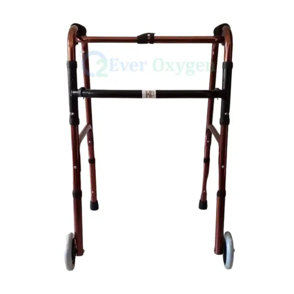 Lightweight Folding Patient Walker with Front Wheels Bangladesh