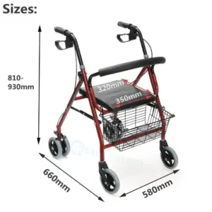 Foldable Rollator Walker Seat Bangladesh Ever Oxygen