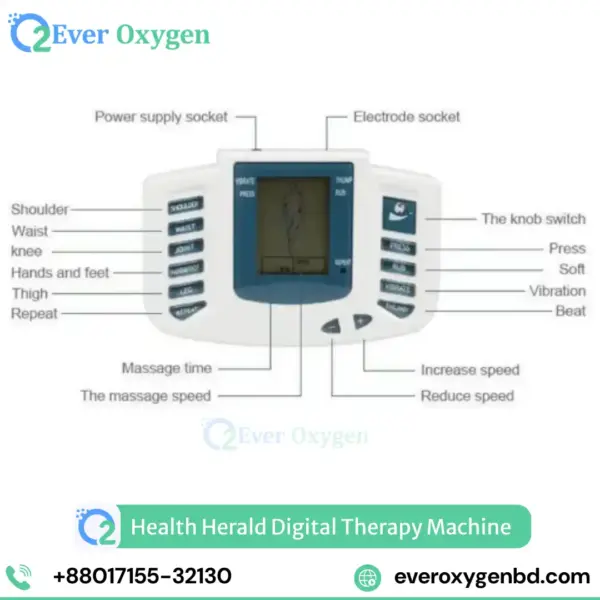JR-309A TENS Machine LCD Display 6 Program Bangladesh