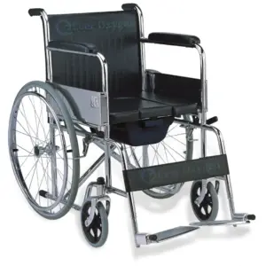 Commode Wheelchair with Slide-Out Tray | Single Seat Price in Bangladesh