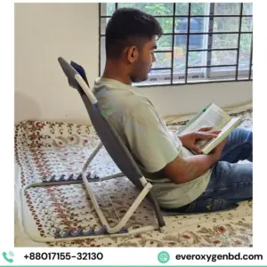 Folding Adjustable Back Support Backrest Chair with Padded Armrest - Bangladesh