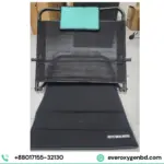 UM J-25 Folding Back Support Chair Blue and Black Frame Design - Medical Grade