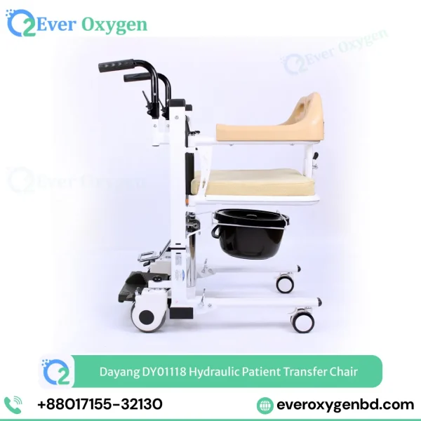 Dayang DY01118 Hydraulic Patient Transfer Chair with Commode - Ever Oxygen BD Dhaka Bangladesh