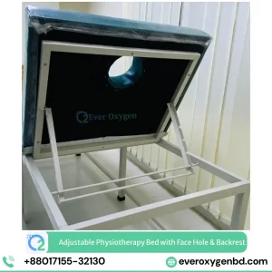 Adjustable Physiotherapy Bed with Face Hole & Backrest