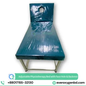 Adjustable Physiotherapy Bed with Face Hole & Backrest